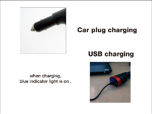 Akumulator Przełącznik Thumb Emergency LED Latarka 1W Car Plug Charging