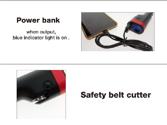 Akumulator Przełącznik Thumb Emergency LED Latarka 1W Car Plug Charging
