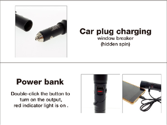 Wielofunkcyjna latarka awaryjna 3 w 1, awaryjna latarka USB