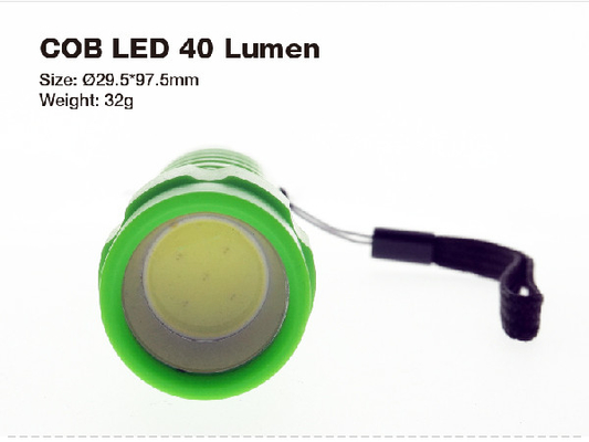Niebieska / pomarańczowa plastikowa latarka LED Aaa, promocyjna latarka Led Torch 40 lumenów