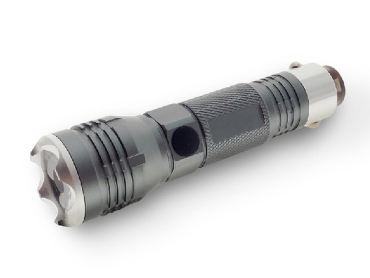 Aluminiowa akumulatorowa latarka LED, latarka 300 lumenów